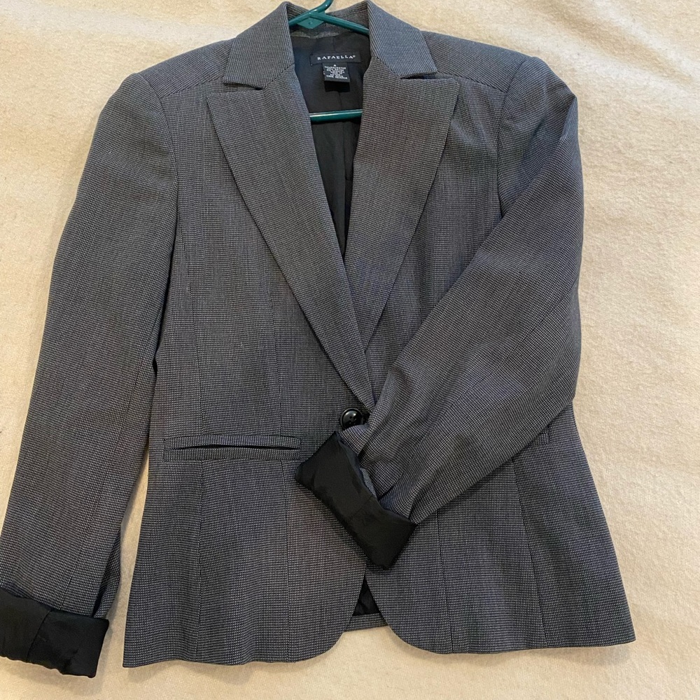 Ladies gray Rafaella blazer size small